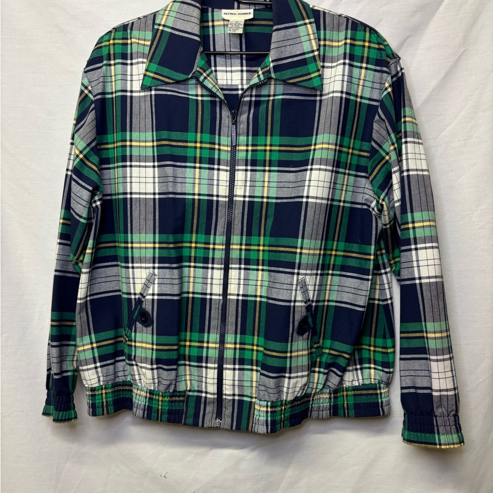 Plaid Zip-Up Jacket